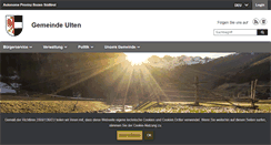 Desktop Screenshot of comune.ultimo.bz.it