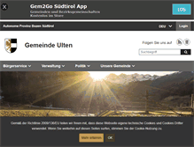 Tablet Screenshot of comune.ultimo.bz.it
